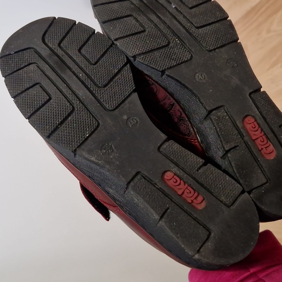 Rieker loafers red with black printed accents - Picture 5 of 5